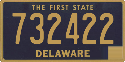 DE license plate 732422