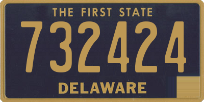 DE license plate 732424