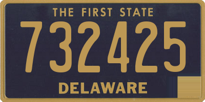 DE license plate 732425