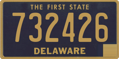 DE license plate 732426