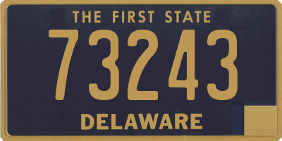DE license plate 73243