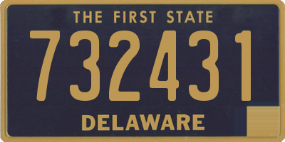 DE license plate 732431