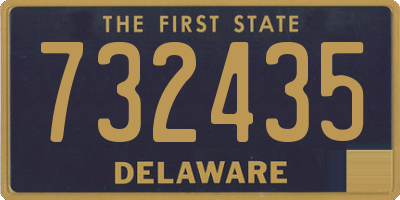 DE license plate 732435