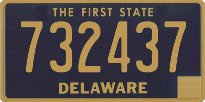 DE license plate 732437