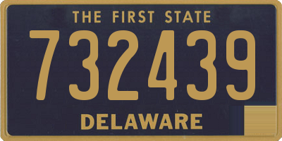 DE license plate 732439