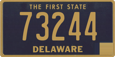 DE license plate 73244