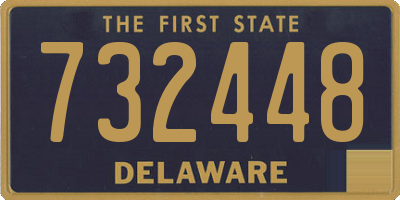 DE license plate 732448