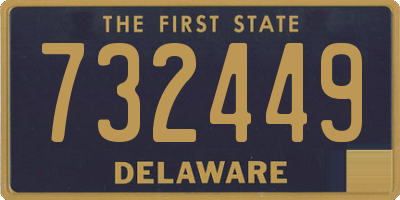 DE license plate 732449