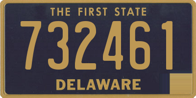 DE license plate 732461