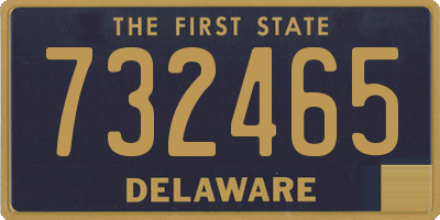 DE license plate 732465