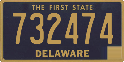 DE license plate 732474