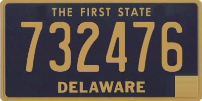 DE license plate 732476