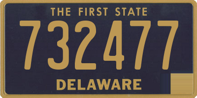DE license plate 732477