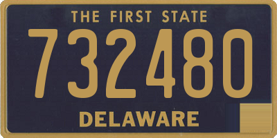 DE license plate 732480