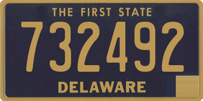 DE license plate 732492