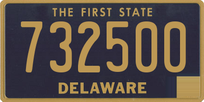 DE license plate 732500