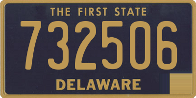 DE license plate 732506