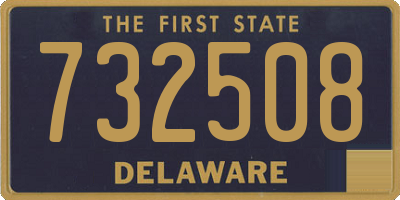 DE license plate 732508