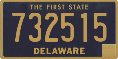 DE license plate 732515