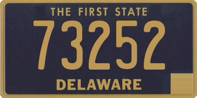 DE license plate 73252