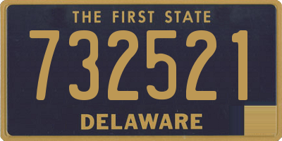 DE license plate 732521