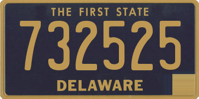 DE license plate 732525