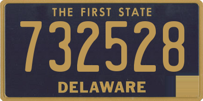 DE license plate 732528