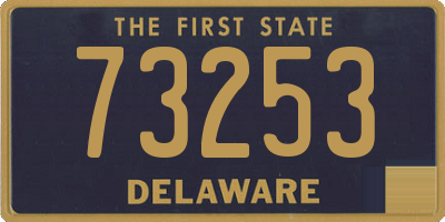 DE license plate 73253