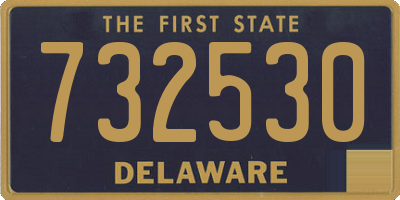 DE license plate 732530