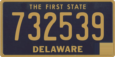 DE license plate 732539