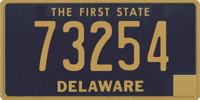 DE license plate 73254