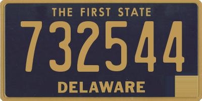 DE license plate 732544