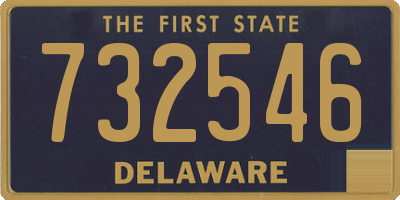 DE license plate 732546
