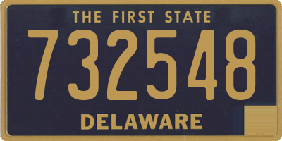 DE license plate 732548