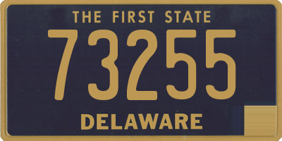 DE license plate 73255