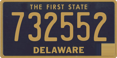 DE license plate 732552
