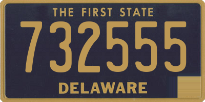 DE license plate 732555