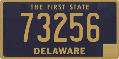 DE license plate 73256