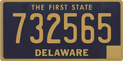 DE license plate 732565