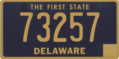 DE license plate 73257