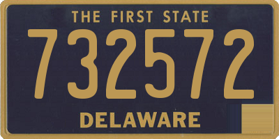 DE license plate 732572