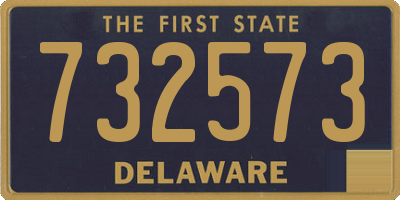 DE license plate 732573