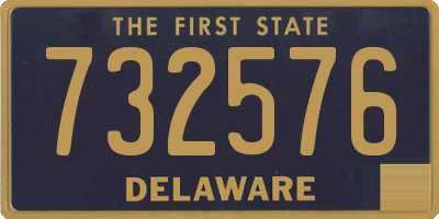 DE license plate 732576