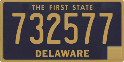 DE license plate 732577