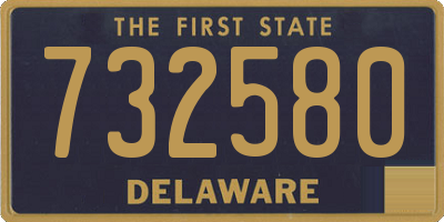 DE license plate 732580