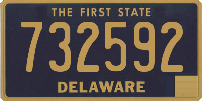 DE license plate 732592