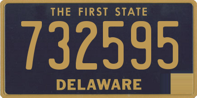 DE license plate 732595