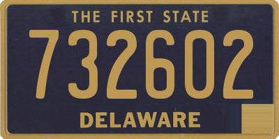 DE license plate 732602