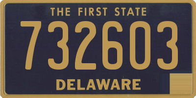 DE license plate 732603