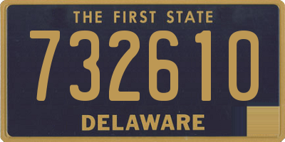DE license plate 732610